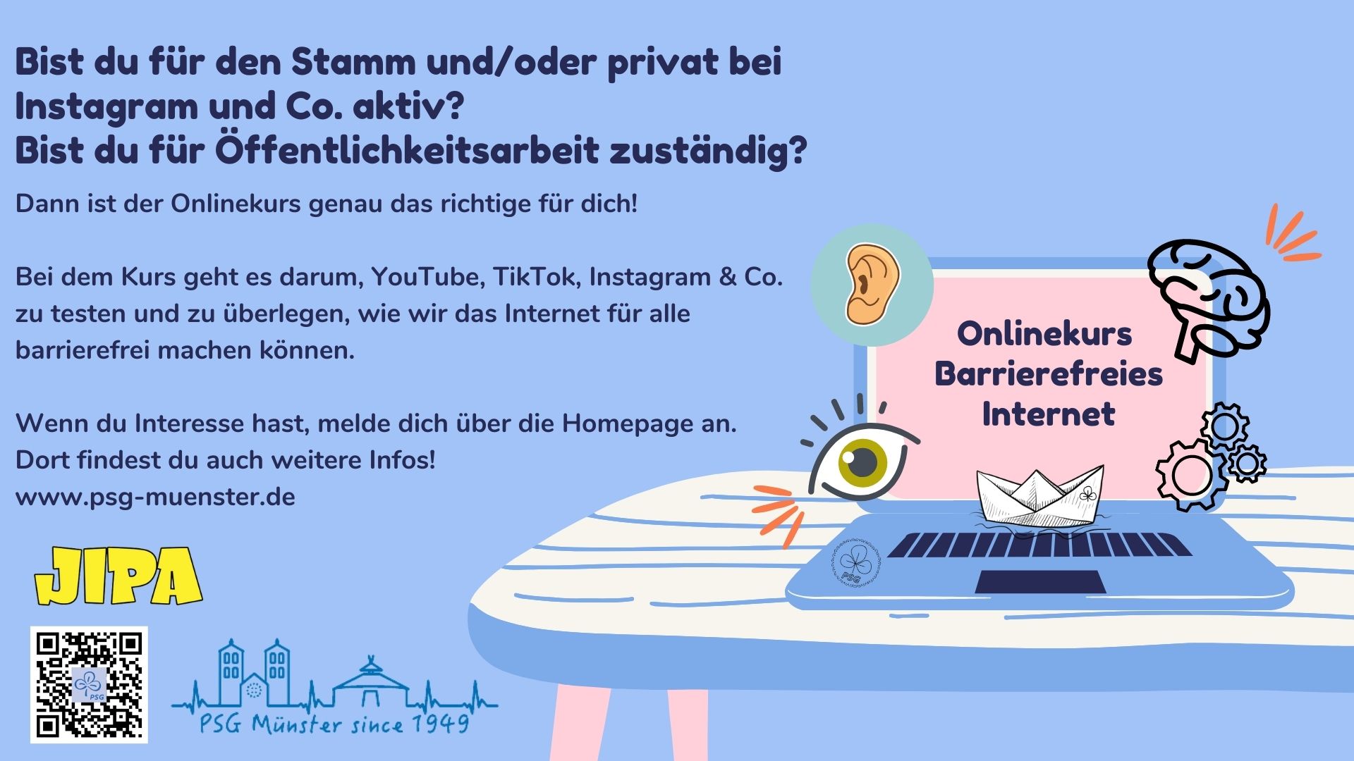 Bild mit Ausschreibungstext