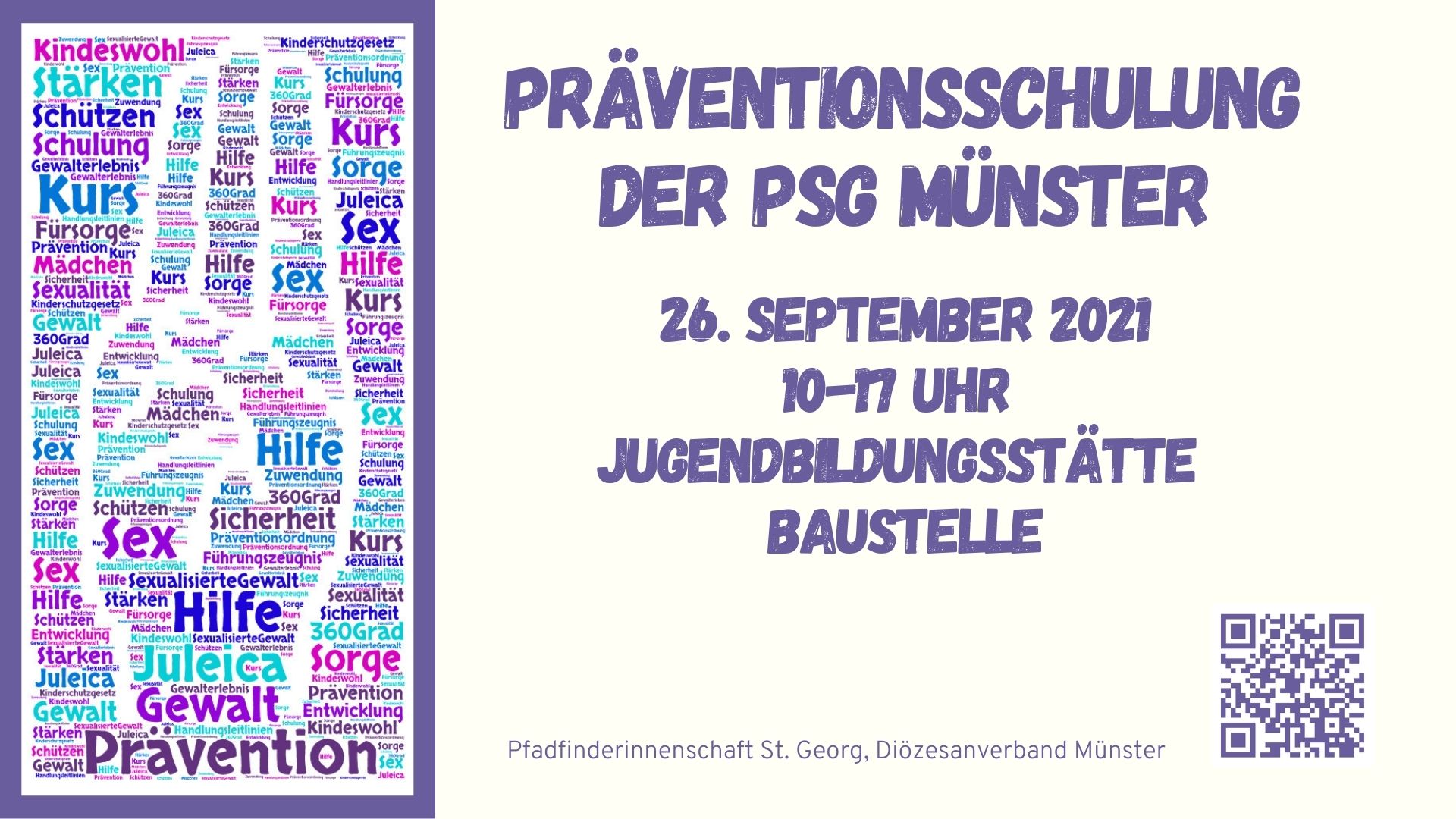 Ausschreibung Präventionskurs 26.09.2021